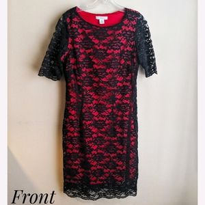 Red and Black Liz Claiborne Dress